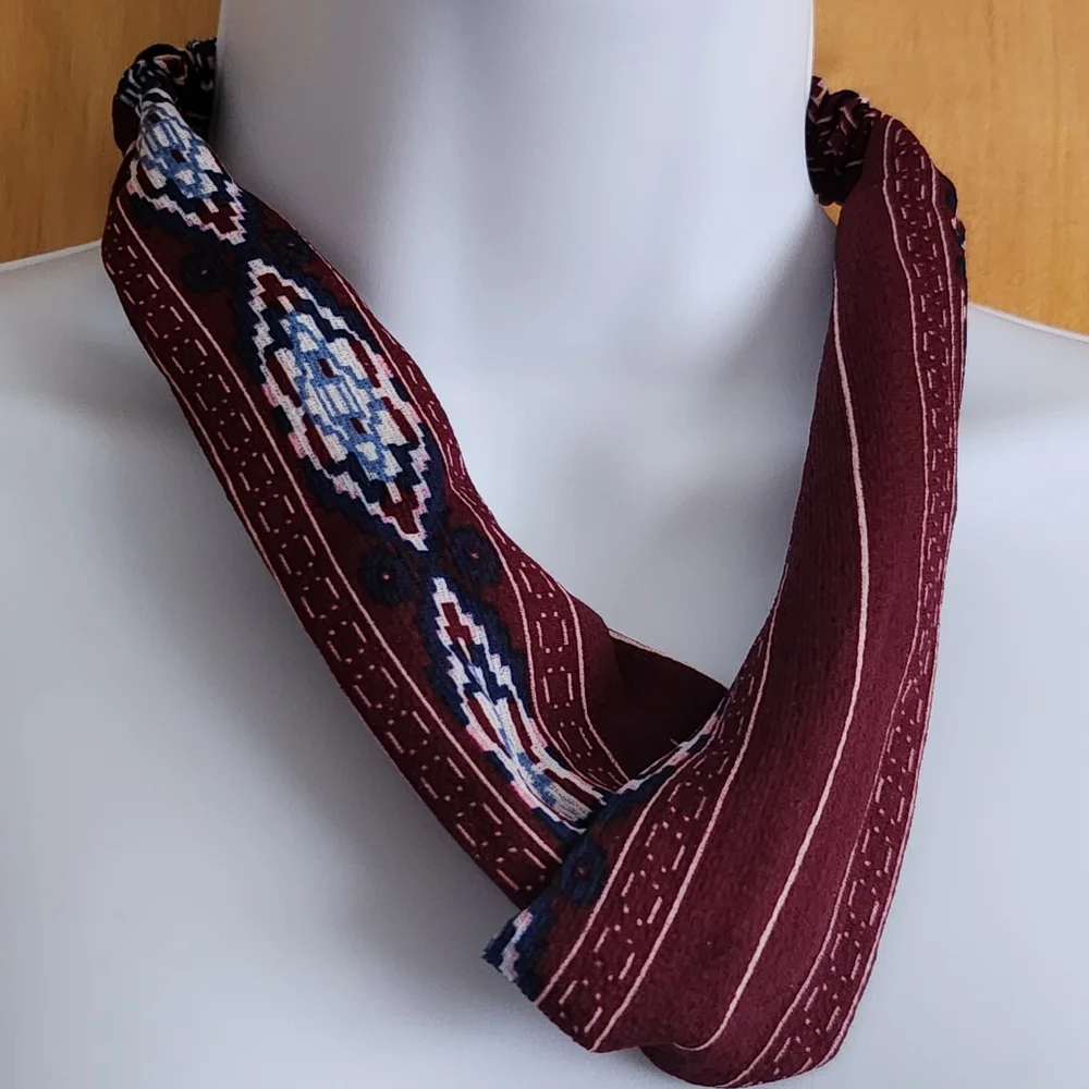 Chiffon Criss-Cross Headband Breathable, Soft, Lightweight, Stretchy
